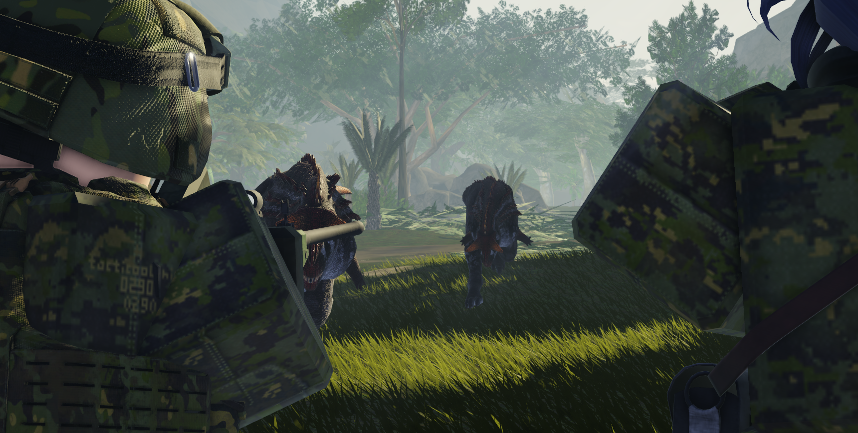 2 Rangers Aiming at a Pack